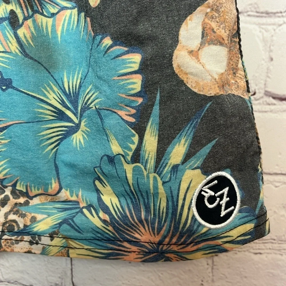 Ezekiel Jungle Cat Print Swim Trunks